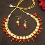 Square Kundan Necklace - Image 3