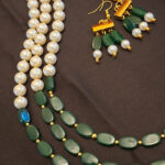 Triple Layered Pearls n Beads Necklace - Image 5