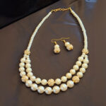 Front Double Layer Pearls Necklace - Image 4