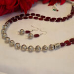 Oxidised Beads Necklace - Image 4