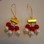 Pearls and Red Beads Necklace - Image 3